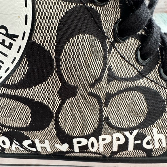 🔹Coach Women’s Black Printed Sneakers - Size 6B🔸 - Picture 11 of 16